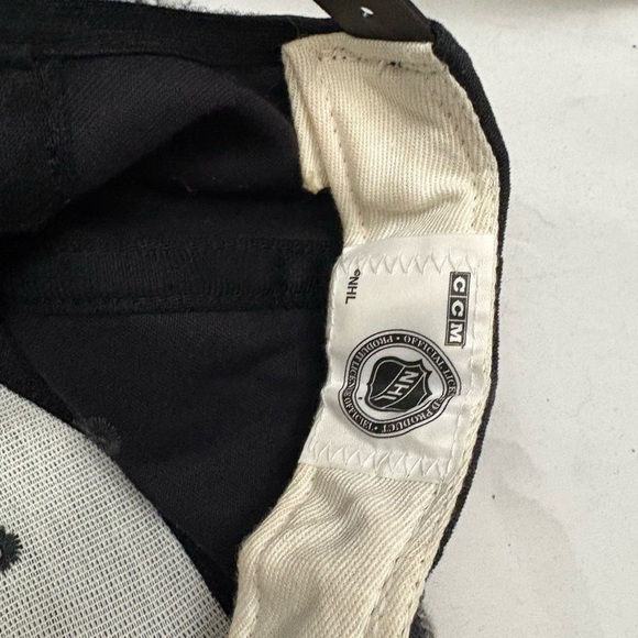 Buffalo Sabres Logo Snapback Hat Black CCM 1 Apparel NHL Vintage Mens 90s Cap - Picture 9 of 10